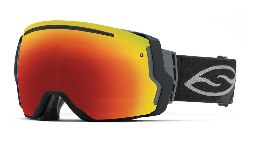 Smith Optics I/O 7 Goggle Black Frame/Red Sol-X/Blue Sensor Lens IE7DXBK15
