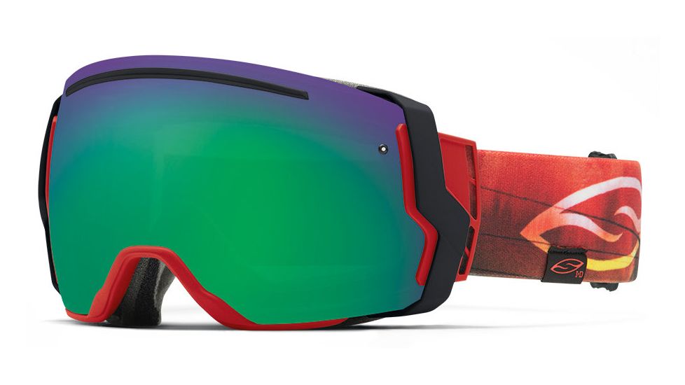 Smith Optics I/O 7 Goggle Bobby Skyline Frame/Green Sol-X/Red Sensor Lens IE7NXBS15