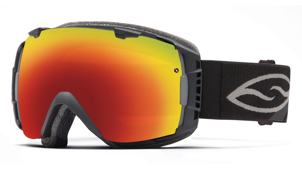 Smith Optics I/O Goggle Black Frame/Red Sol-X/Blue Sensor Lens IO7DXBK15