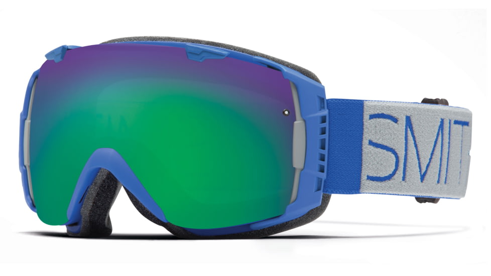 Smith Optics I/O Goggle Cobalt Block Frame/Green Sol-X/Red Sensor Lens IO7NXCTL15