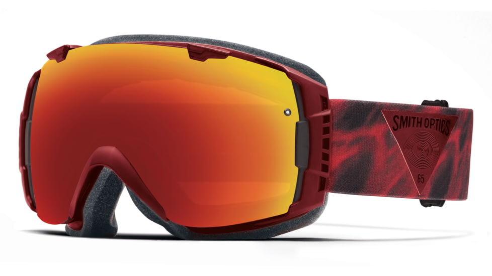 Smith Optics I/O Goggle Fire Insomniac Frame/Red Sol-X/Blue Sensor Lens IO7DXFI15