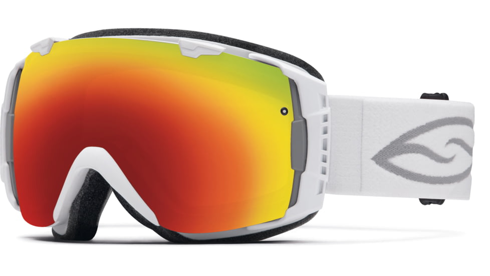 Smith Optics I/O Goggle White Frame/Red Sol-X/Blue Sensor Lens IO7DXWT15