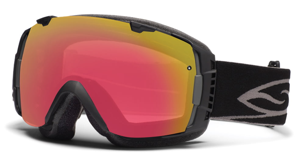 Smith Optics I/O Snow Goggles - Black Frame w/ Blackout and Red Sensor Lens IO7BKBK13