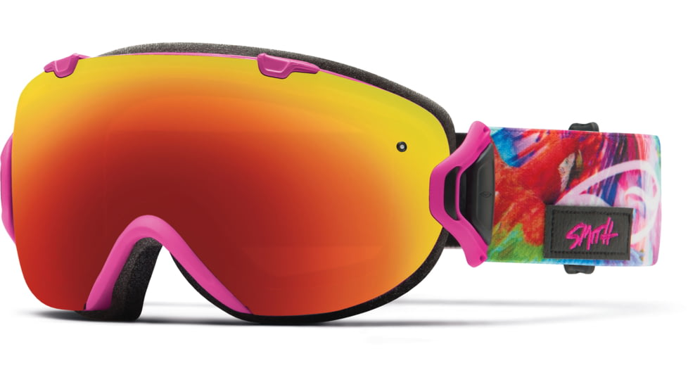 Smith Optics I/OS Goggle Magenta Tropidelic Frame/Red Sol-X/Blue Sensor Lens IS7DXMR15