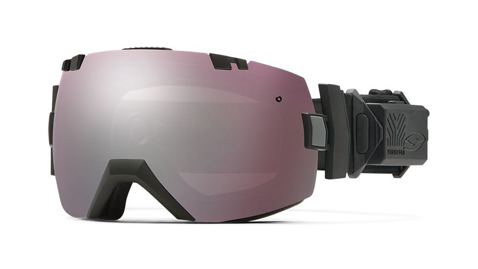 Smith Optics I/OX Elite Turbo Fan Goggle Black Frame/Ignitor/Red Sensor Lens IL5IBK15