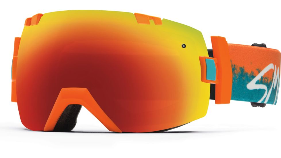 Smith Optics I/OX Goggle Orange Kook Frame/Red Sol-X/Blue Sensor Lens IL7DXOK15