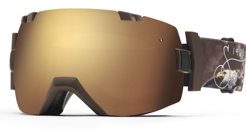 Smith Optics I/OX Goggle Screaming Eagle Frame/Gold Sol-X/Red Sensor Lens IL7SMSE15