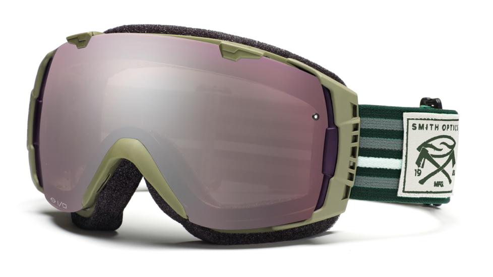 Smith I/O Goggles, Olive Huntsman, Ignitor Mirror And Sensor Mirror Lenses IO7IOH11