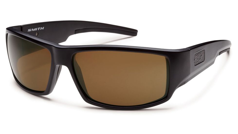 Smith Elite Lockwood Tactical Sunglasses - Polarized Brown, Black Frame LWTPPBR22BK