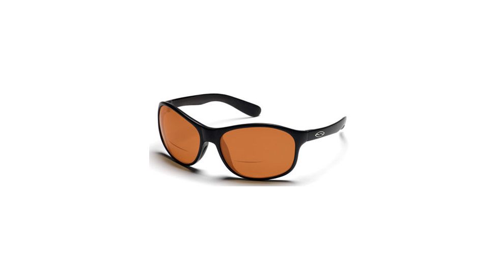 Smith Optics Lost River Reader Sunglasses - Black frames, Polarized Copper lenses