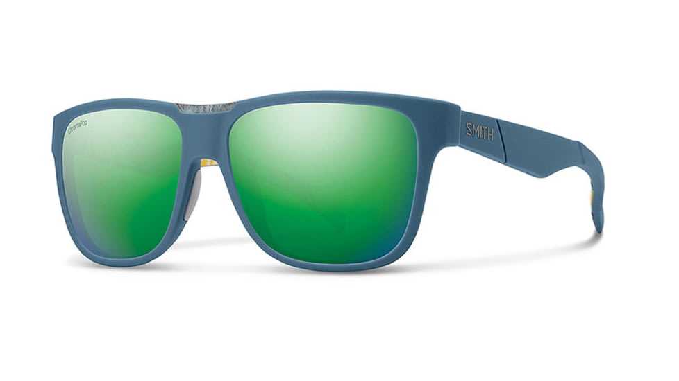 Smith Optics Lowdown Sunglasses, Matte Corsair Ripped Frame, Sun Green Mirror Lens, LDCMGMMCAR