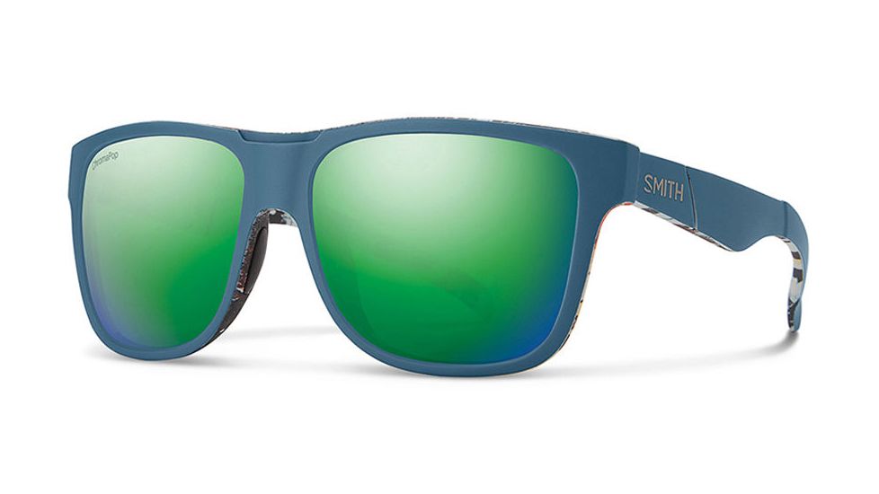 Smith Optics Lowdown Xl Sunglasses, Matte Corsair Ripped Frame, Sun Green Mirror Lens, LXCMGMMCAR