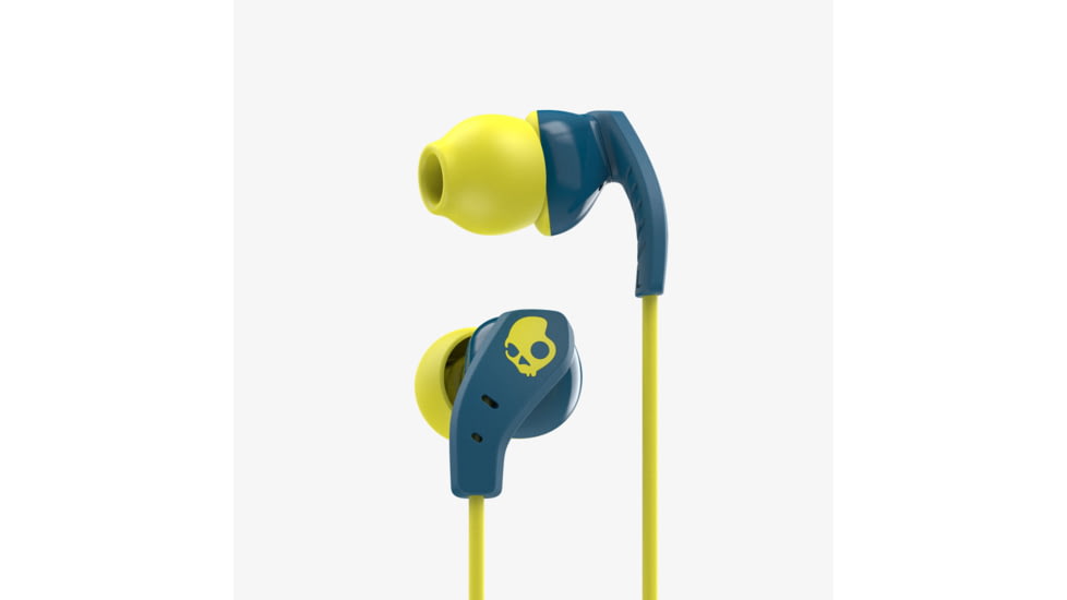 Skullcandy Method earbuds with Mic-Teal/Yellow