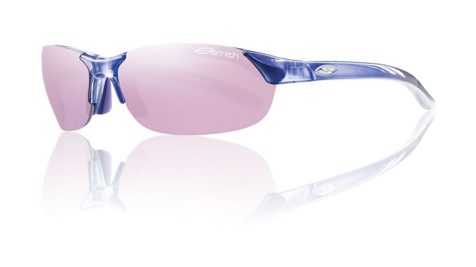 Smith Optics Parallel Sunglasses - Violet Frame w/ Pink Mirror, Ignitor, Clear Carbonic TLT Lenses PLPCPKMVL 