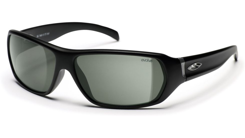 Smith Optics Pavilion Sunglasses - Matte Black Evolve Frames, Gray-Green Lenses