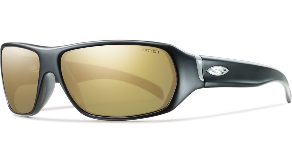 Smith Optics Pavilion Sunglasses - Matte Black Frame, Polarized Gold Mirror Lenses PVPPGDMMB