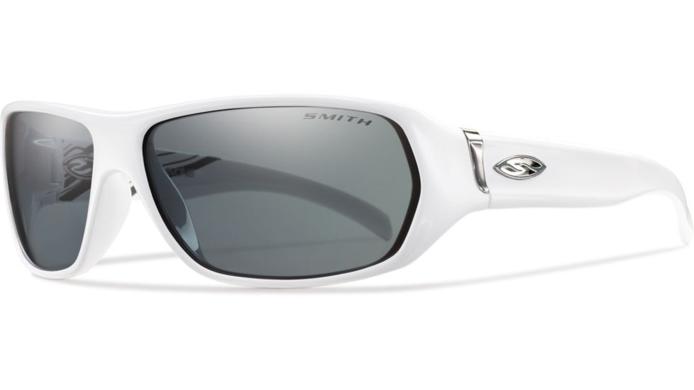 Smith Optics Pavilion Sunglasses - White Frame, Polarized Gray Lenses PVPPGYWT