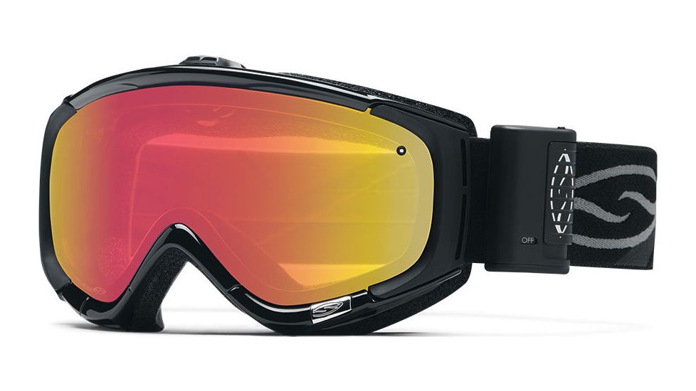 Smith Optics Phenom Turbo Fan Goggle Black Frame/Red Sensor Lens PH5RZBK15