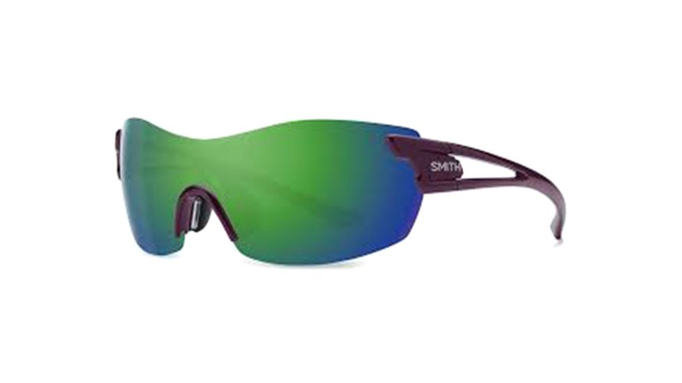 Smith Optics Pivlock Asana Sunglasses, Black Cherry Frame, Green Lens, AACMGMBC