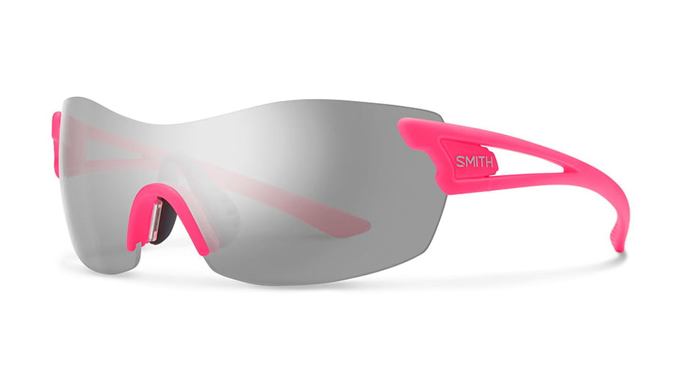 Smith Optics Pivlock Asana Sunglasses, Matte Shocking Pink Frame, Platinum Lens, AACMGYMMSPK
