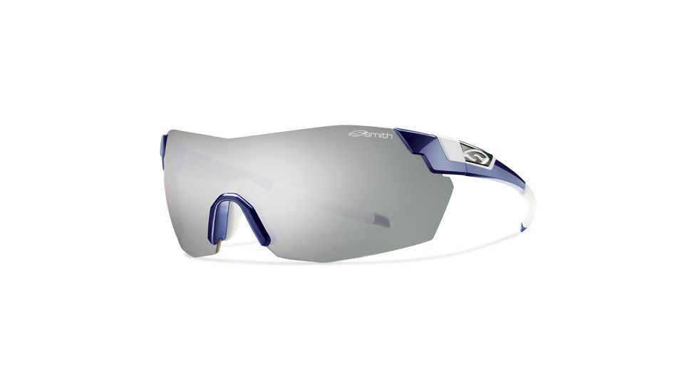 Smith Optics Pivlock V2 Max Sunglasses - Blue Frame, Platinum,Ignitor,Clear Lenses VWMPCGYMBL
