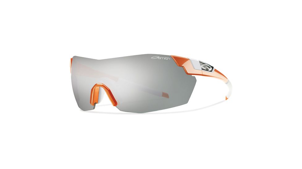 Smith Optics Pivlock V2 Max Sunglasses - Orange Frame, Platinum,Ignitor,Clear Lenses VWMPCGYMOR