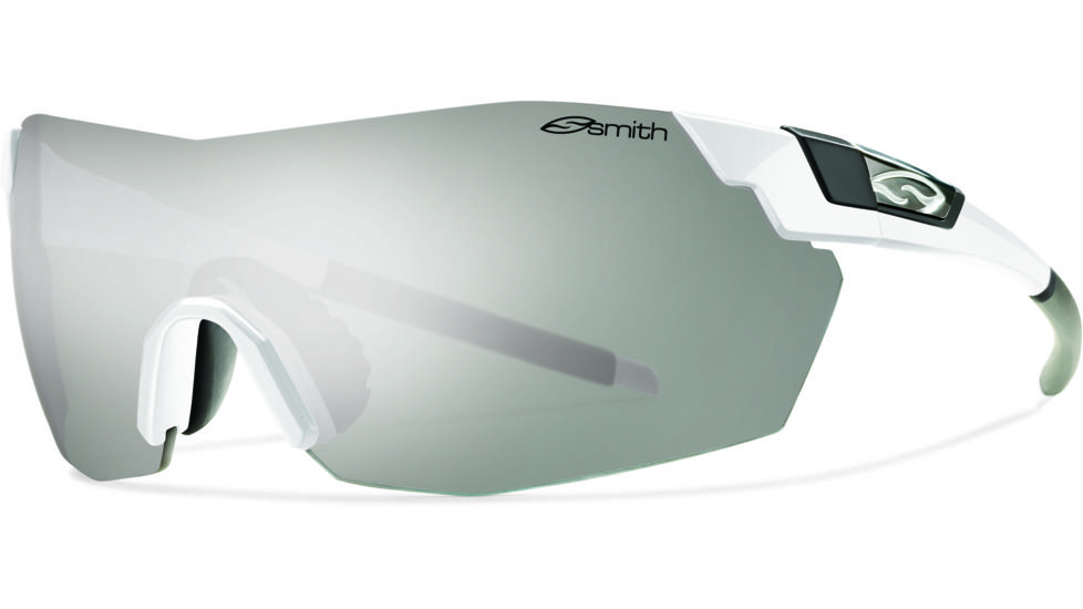 Smith Optics Pivlock V2 Max Sunglasses - White Frame, Platinum,Ignitor,Clear Lenses VWMPCGYMWT