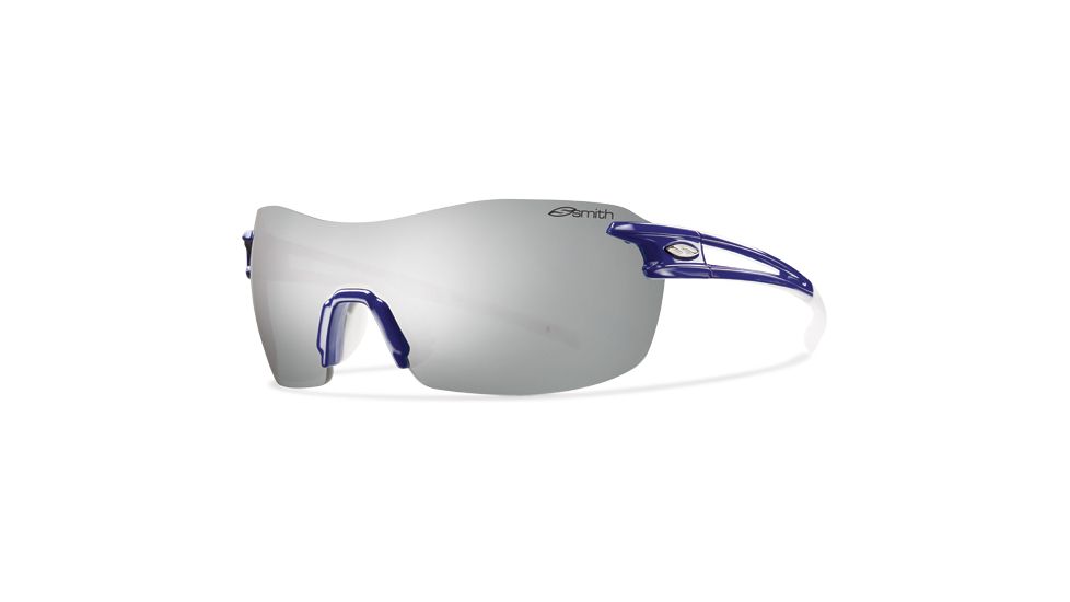 Smith Optics Pivlock V90 Max Sunglasses - Blue Frame, Platinum,Ignitor,Clear Lenses VMPCGYMBL
