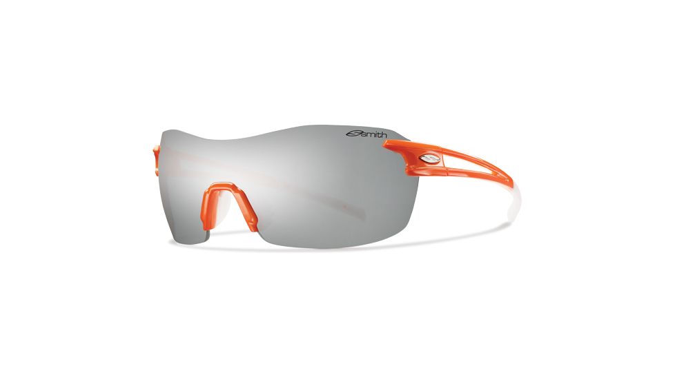 Smith Optics Pivlock V90 Max Sunglasses - Orange Frame, Platinum,Ignitor,Clear Lenses VMPCGYMOR