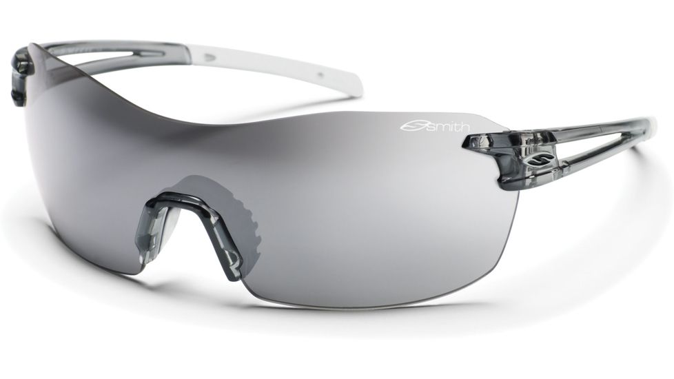 Smith Optics Pivlock V90 Max Sunglasses - Smoke Crystal Frames, Platinum Mirror Lenses