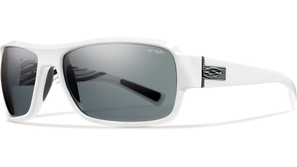 Smith Optics Rambler Sunglasses - White Deco Frame, Polarized Gray Lenses RBPPGYWT