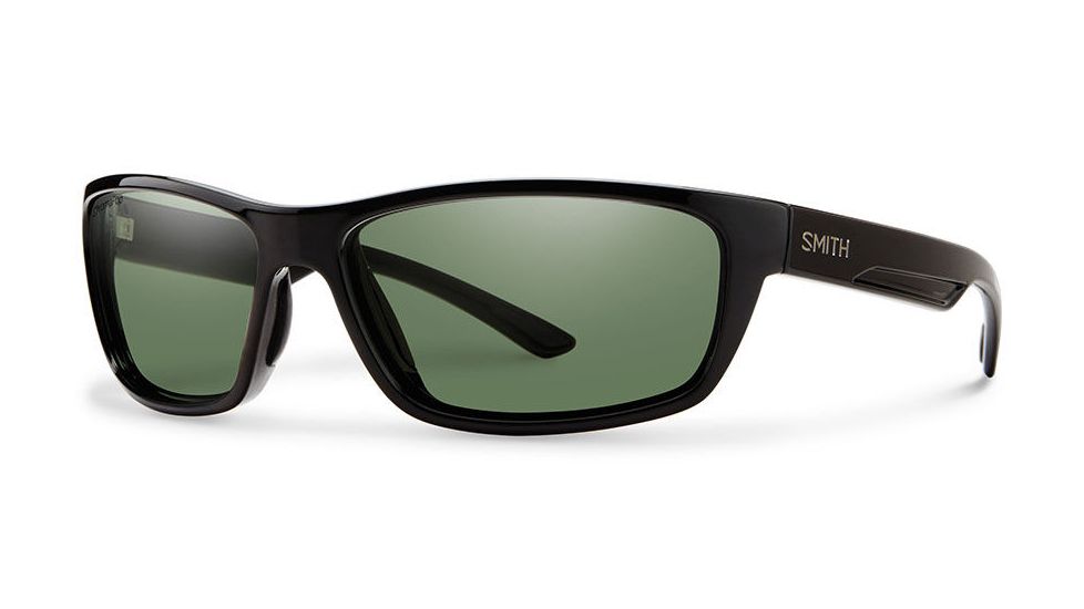 Smith Optics Ridgewell Sunglasses, Black Frame, Polarized Gray Green Lens, Polarized, RICPGNBK