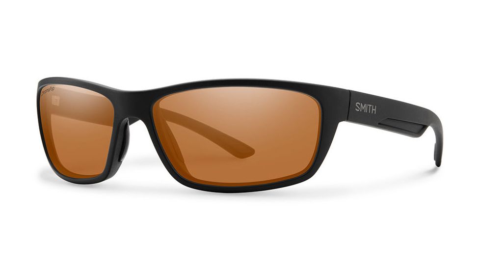 Smith Optics Ridgewell Sunglasses, Matte Black Frame, Copper Lens, Polarized, RICPCPMB