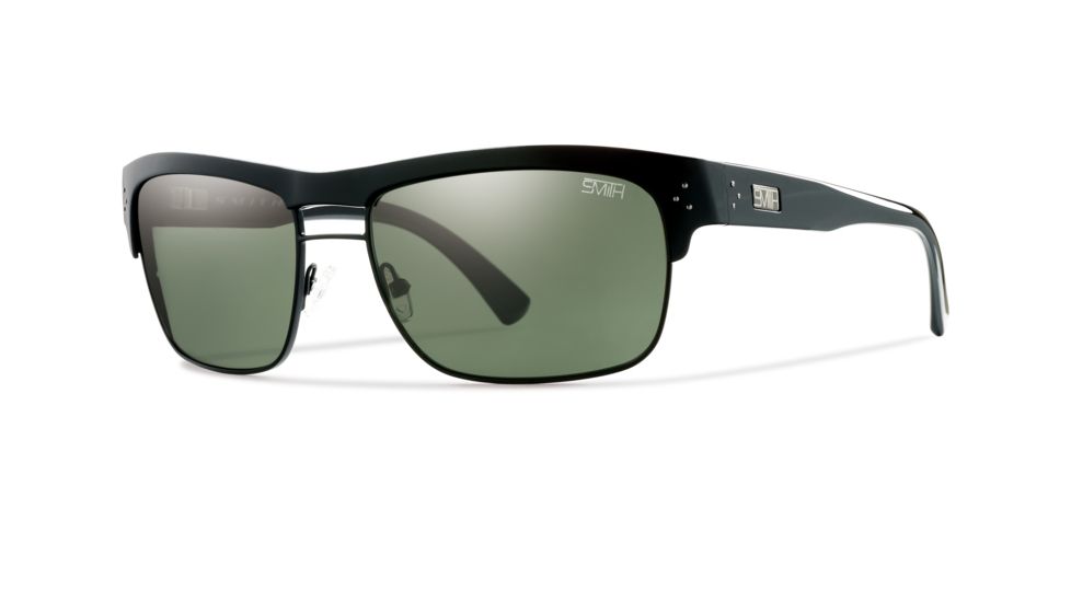 Smith Optics Scientist Sunglasses - Black Frame, Polarized Gray Green Techlite Glass STGPGYBK