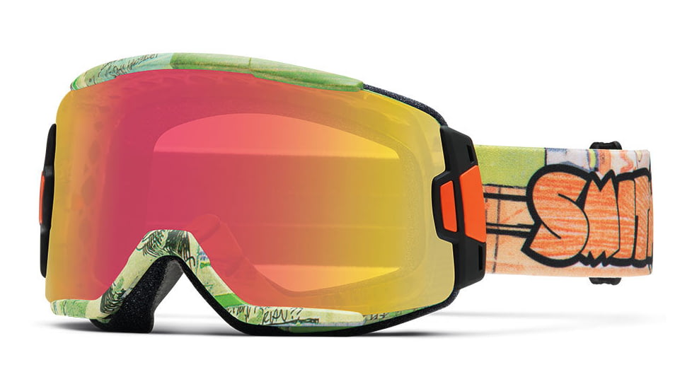 Smith Optics Squad Goggle Jenkins Orange Frame/Red Sensor/RC36 Lens SQ2RZJO15