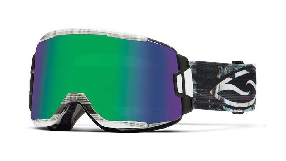 Smith Optics Squad Goggle Vertical Hold Frame/Green Sol-X/Yellow Lens SQ2NXVH15