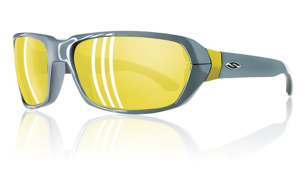 Smith Optics Trace Sunglasses - Slate Citron Frame with Yellow Mirror, Ignitor, Clear Carbonic TLT TCPCYLMSC
