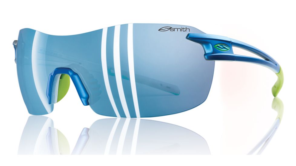 Smith Optics Pivlock V90 Max Sunglasses - Blue Anodized Frame, Blue Mirror Lenses VMPCBMBA