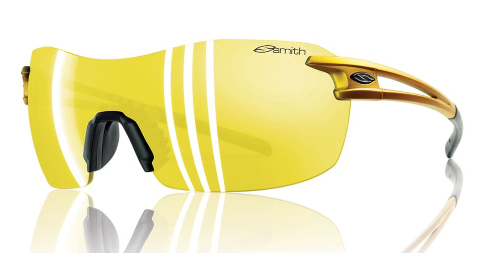 Smith Optics Pivlock V90 Max Sunglasses - Yellow Anodized Frame, Yellow Mirror Lenses VMPCYMYA