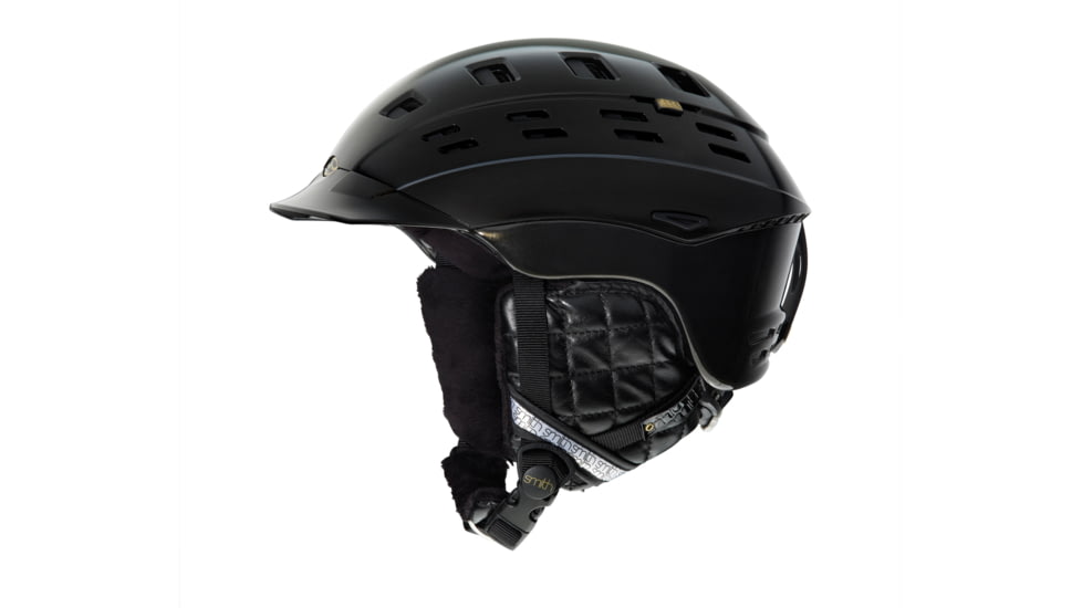 Smith Optics Variant Brim Womens Helmet, Black/Gold Twist, Large H13-VWKGTLG