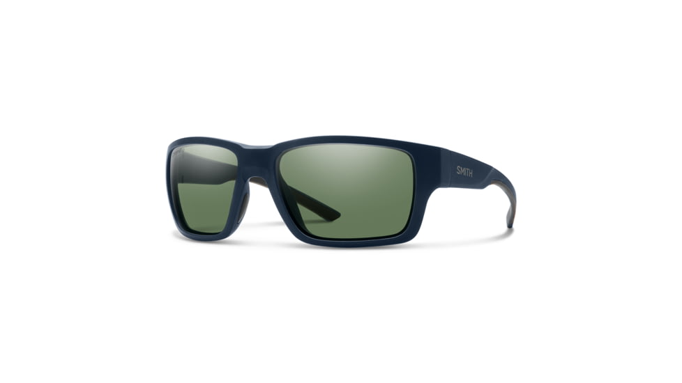 Smith Outback Elite Sunglasses, Matte Deep Ink Frame, ChromaPop+ Elite Polarized Gray Green Lens, 201982FLL591H