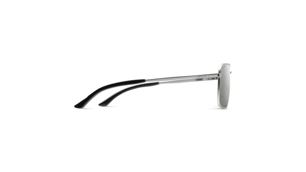 Smith Outcome Sunglasses, Matte Silver Frame, Polarized Platinum Mirror Lens, 204061CTL59XN