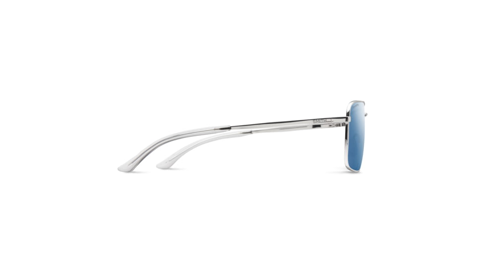 Smith Outcome Sunglasses, Silver Frame, ChromaPop Polarized Blue Mirror Lens, 20406101059QG