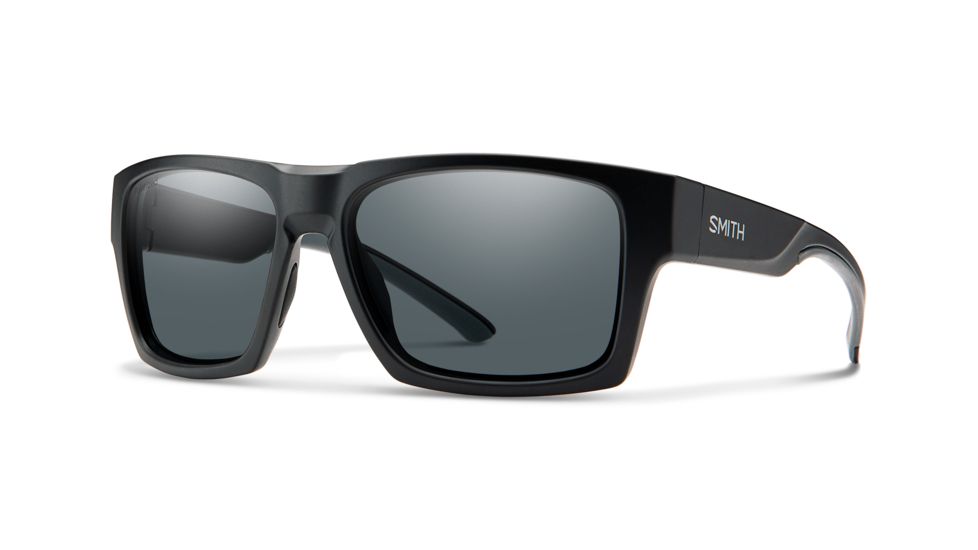 Smith Outlier XL II Sunglasses, Matte Black Frame, Gray Lens, 200673P5I59M9