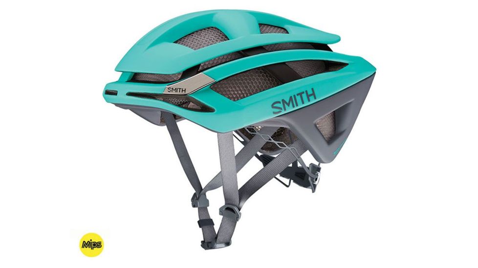 Smith Overtake Bike Helmet, Matte Opal/Charcoal MIPS, Small HB16-OTOCSMMIPS