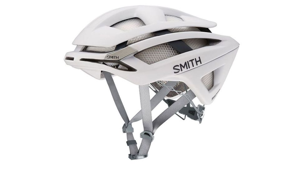 Smith Overtake Bike Helmet, Matte White Frost, Large HB16-OTWFLG