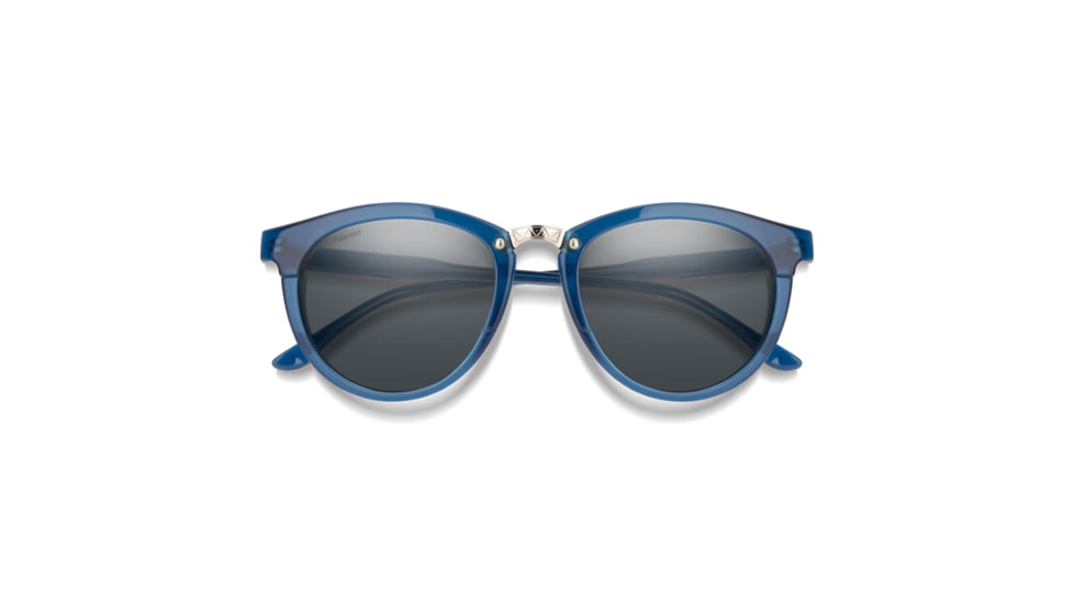 Smith Questa Sunglasses, Cool Blue Frame, Polarized Gray Lens, 243740PJP50M9