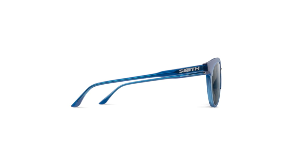 Smith Questa Sunglasses, Cool Blue Frame, Polarized Gray Lens, 243740PJP50M9