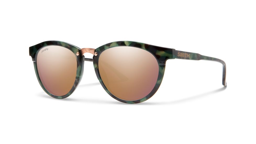 Smith Questa Sunglasses - Womens, Camo Tort Frame, Chromapop Rose Gold Lens, 243740PHW509V