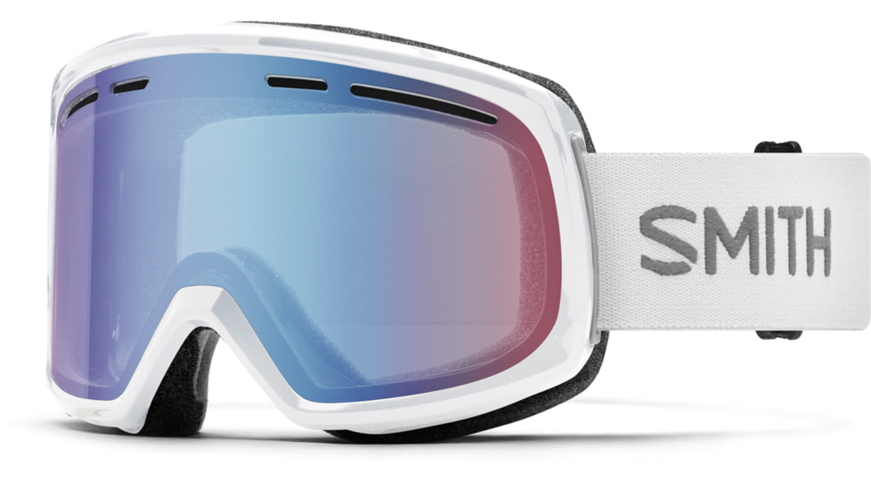Smith Range Goggles, Blue Sensor Mirror, White, M0042133299ZF